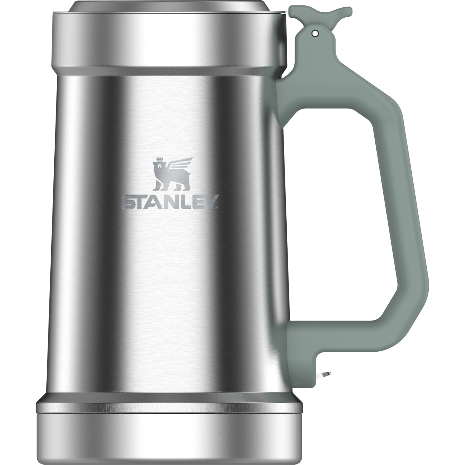 STANLEY Classic Bottle Opener Beer Stein 24 oz | Flip Up Lid and Heavy Duty Handle with Built In Bottle Opener | Insulated Stainless Steel Beer Mug | BPA-Free | Frost Gloss Image