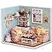 Flever Dollhouse Miniature DIY House Kit Creative Room With Furniture and Cover for Romantic Artwork Gift(Reunion With Happiness)
