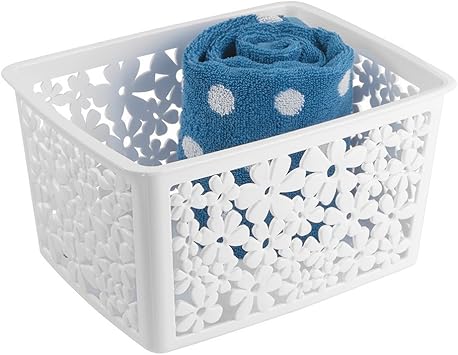 mDesign Cajas de almacenaje para baño: Amazon.es: Electrónica