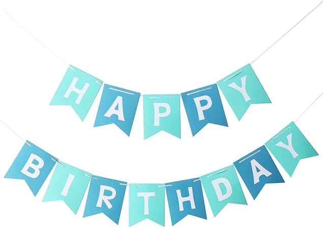 Pixnor Festone Con Scritta In Lingua Inglese Happy Birthday Ideale Per Festa Di Compleanno Amazon It Casa E Cucina