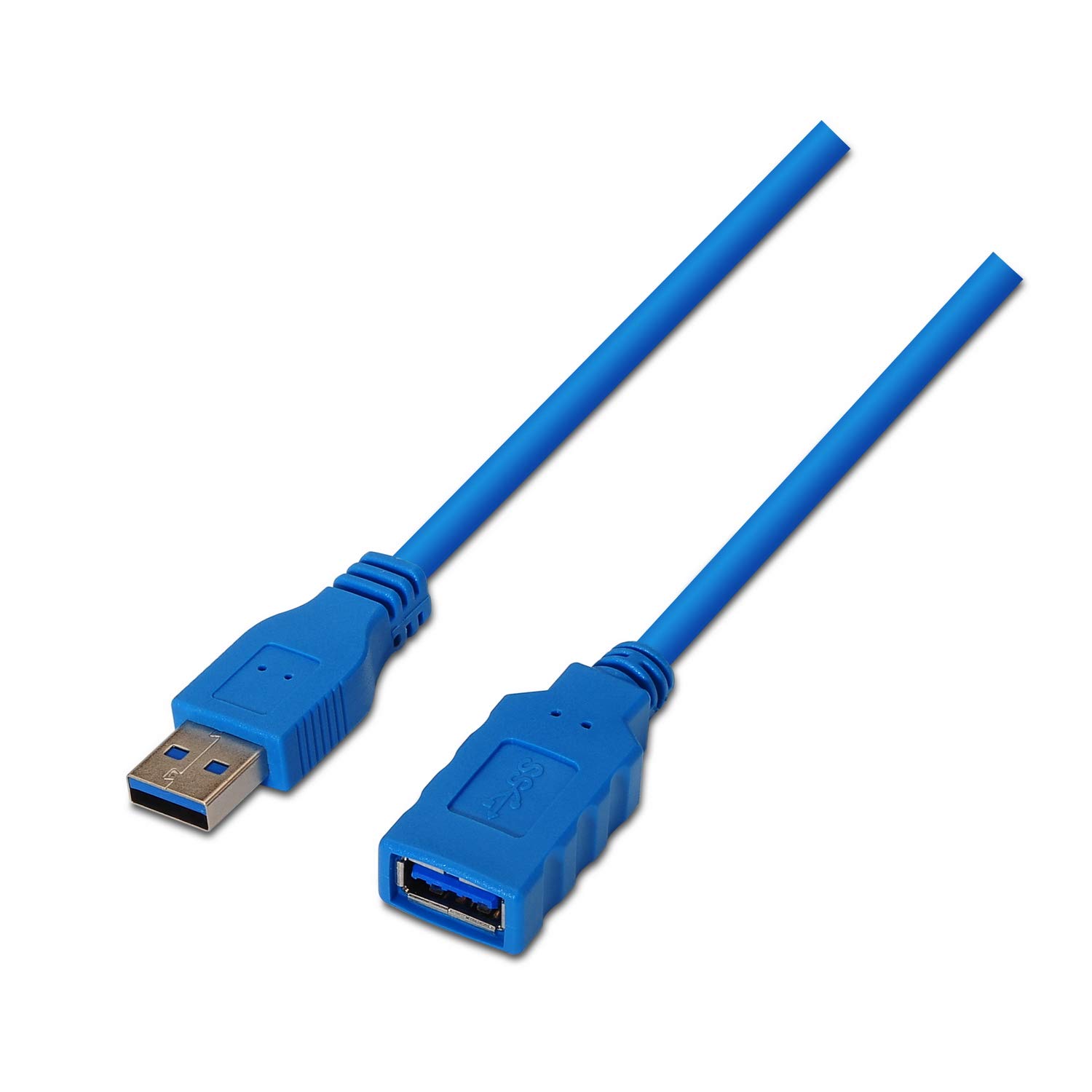 AISENS A105 – 0046 – 2 m USB 3 Extension Cable, Suitable for External Enclosure/Games Console/Digital Cameras/Webcam/Printers/Mouse Blue