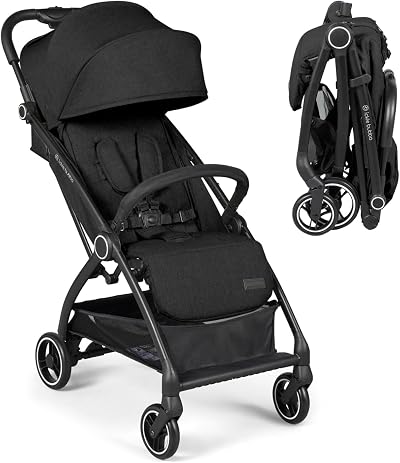 Ickle Bubba Aries Autofold Stroller Black