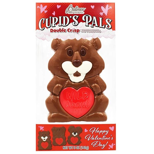 VALENTINE’S CUDDLY CUTIES BIG MILK CHOCOLATE 2.5OZ, HOLIDAY TREATS, CHOCOLATY ‘N SMOOTH, INDIVIDUALLY BOXED, KOSHER CERTIFIED (3-PACK)