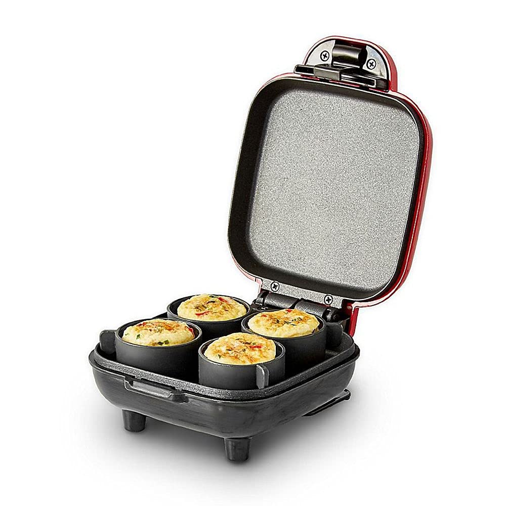 Candora Egg Bite Maker with 4 Silicone Molds for Breakfast Sandwiches, Healthy Snacks or Desserts