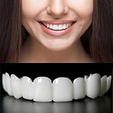 2 Pairs Ultra‑Thin Lightweight Smile Fit, Slim Profile Upper &amp; Lower Cosmetic Kit, Barely‑There Comfort Temporary Wear for Close Conversations Teeth whitening Kits(White)