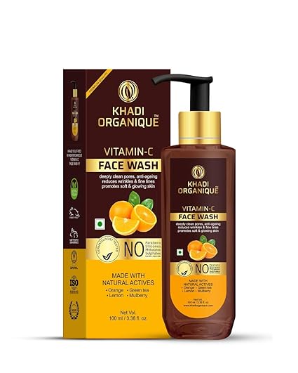 khadi face cleanser vitamin c