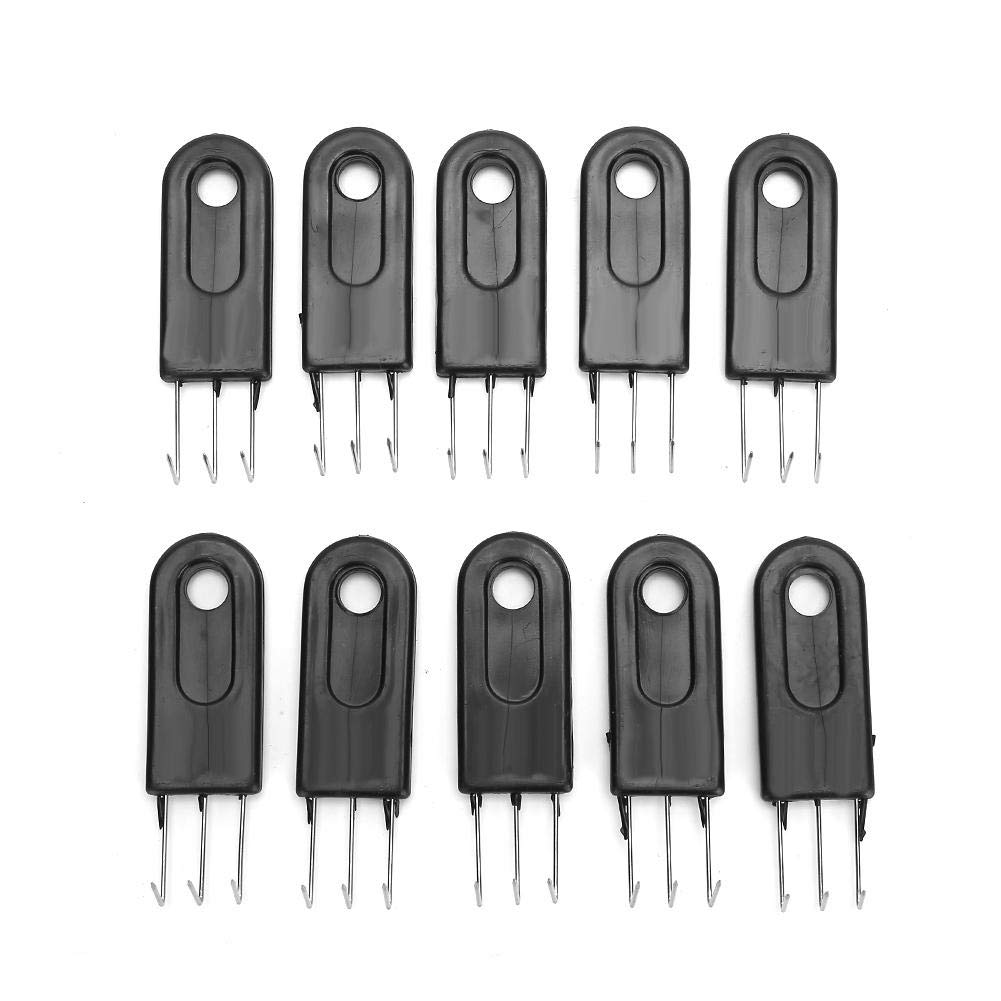 Knitting Claw, Weight 3-Claw Knit Blocking Combs Black Universal 3-Claw Hook Knitting Machine Parts (10pcs)