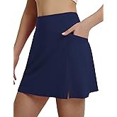 baleaf Women's 16" Golf Skorts Skirts 5 Pockets High Waisted Stretchy Tennis Skirt Athletic Workout Running