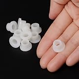 Kozelo 10pcs Nylon Flanged Sleeve Bearings 6.5mm Bore x 9.5mm OD x 7.9mm L White view 5