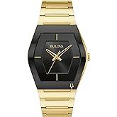 Bulova Men's Modern Gemini 3-Hand Quartz Silver Stainless Steel Watch, Edge-to-Edge Crystal