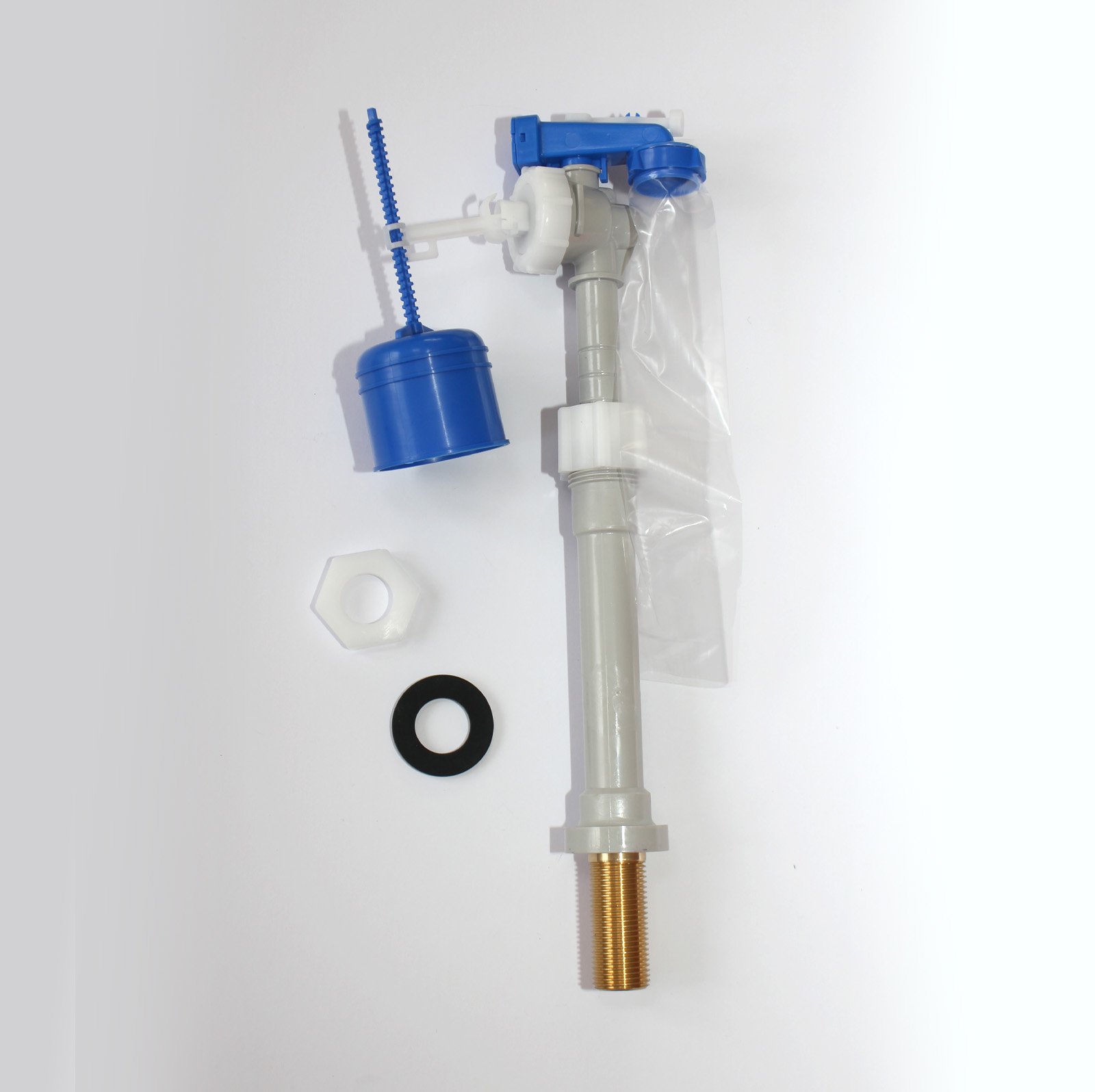 Thomas Dudley 324302 1/2-Inch 15 mm Brass Hydroflo Bottom Entry Adjustable Inlet Float Valve - Multi-Colour