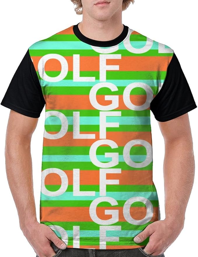 Men's Casual Color Golf Wang Crewneck Raglan Short Sleeve Tshirt | Amazon.com