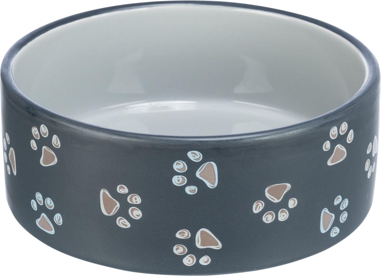 Trixie Jimmy Ceramic Dog Bowl, Assorted Colors, 20 cm, Design may vary