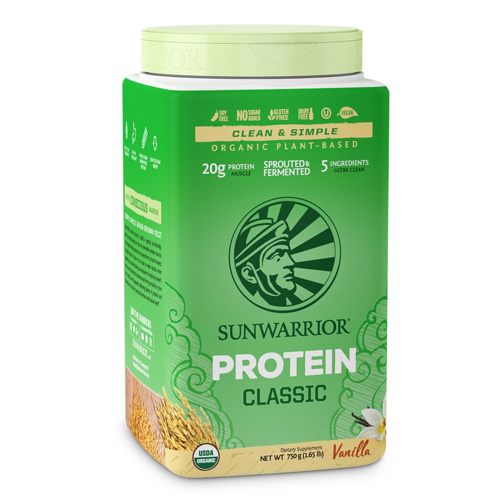 SUNWARRIOR Organic Brown Rice Protein Vanilla, 26.45 Ounce: Health & Personal Care