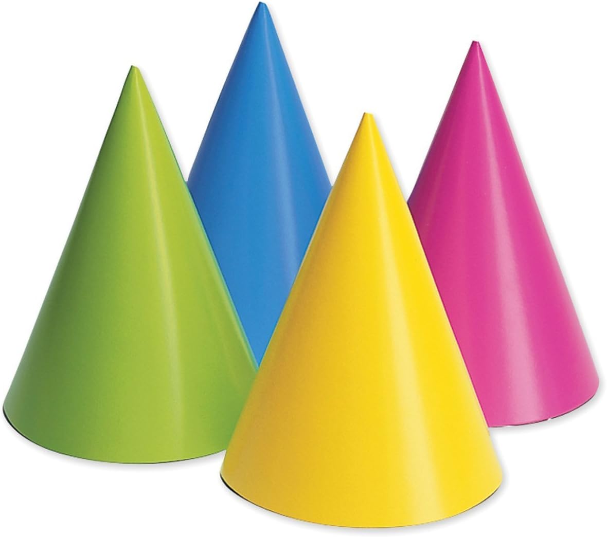 Creative Converting 20PH-0010 Party Hats, Assorted Neon, 16-Pack: Toys & Games
