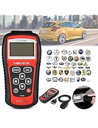 kiwitatá escáner OBD2 para auto, herramienta escáner de diagnóstico para motor, computadora con códigos de error para limpiar para Toyota Ford Benz GM BMW Nissan, todos los autos con protocolo OBD2 desde 1996, KW808