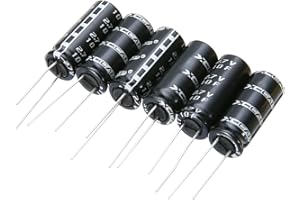 JWN 6pcs 2.7V 10F Cylindrical Ultra Super Farad Capacitor High Power Supply Electric Supercap For Meter MP3 Car Audio 26 * 10mm