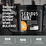 The Bulk Protein Company Serious Gainz 5kg Mass Gainer Salted Caramel view 4