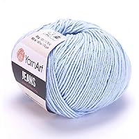 YarnArt Jeans Yarn 4-Pack - Sport Weight Cotton Acrylic Blend For Knitting & Crochet Projects