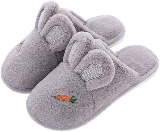 Amazon 天下 ボアスリッパ メンズ レディース カップル 冬 室内 ルームシューズ にんじん柄 かわいい 室内履き 暖かい もこもこ 柔らかい 滑り止め 洗える 来客用 男女兼用 スリッパ ルームシューズ