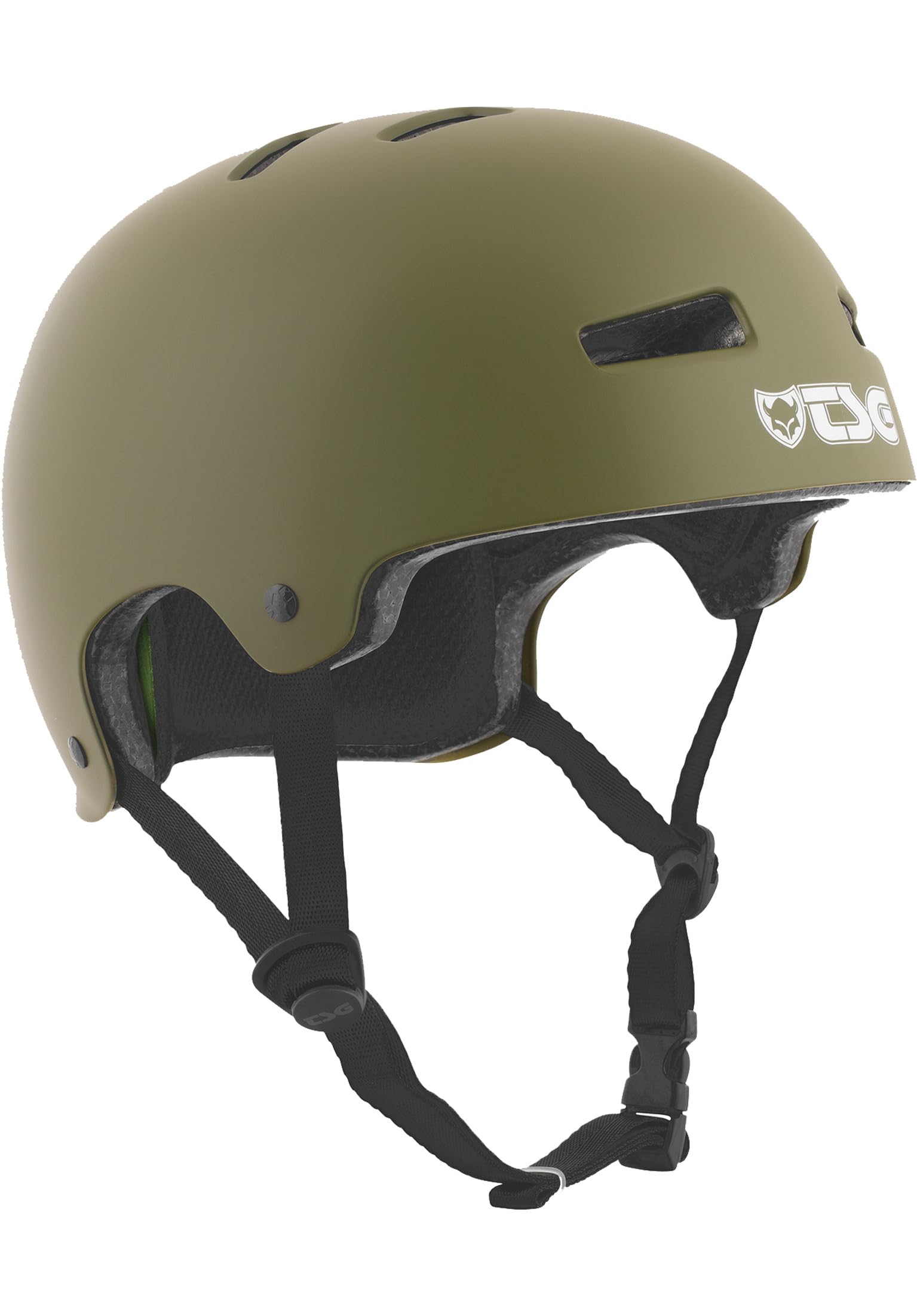 TSG helmet evolution, solid colour, Unisex, 75046, grün (satin olive), L-XL (57-59cm)