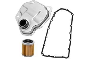 VIKKSAER Transmission Oil Filter And Gasket, Replace 31728-1XF03 Transmission Filter CVT Auto Transmission Filter Kit, Replacement for Nissan 07-18 Altima Juke Nv200 Rogue JF011E