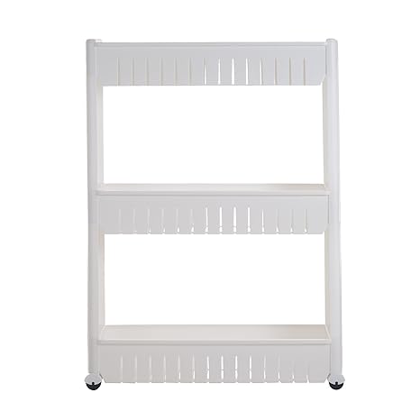 Buy 3 Tier Mobile Shelving Unit Organizer With 3 Large Storage