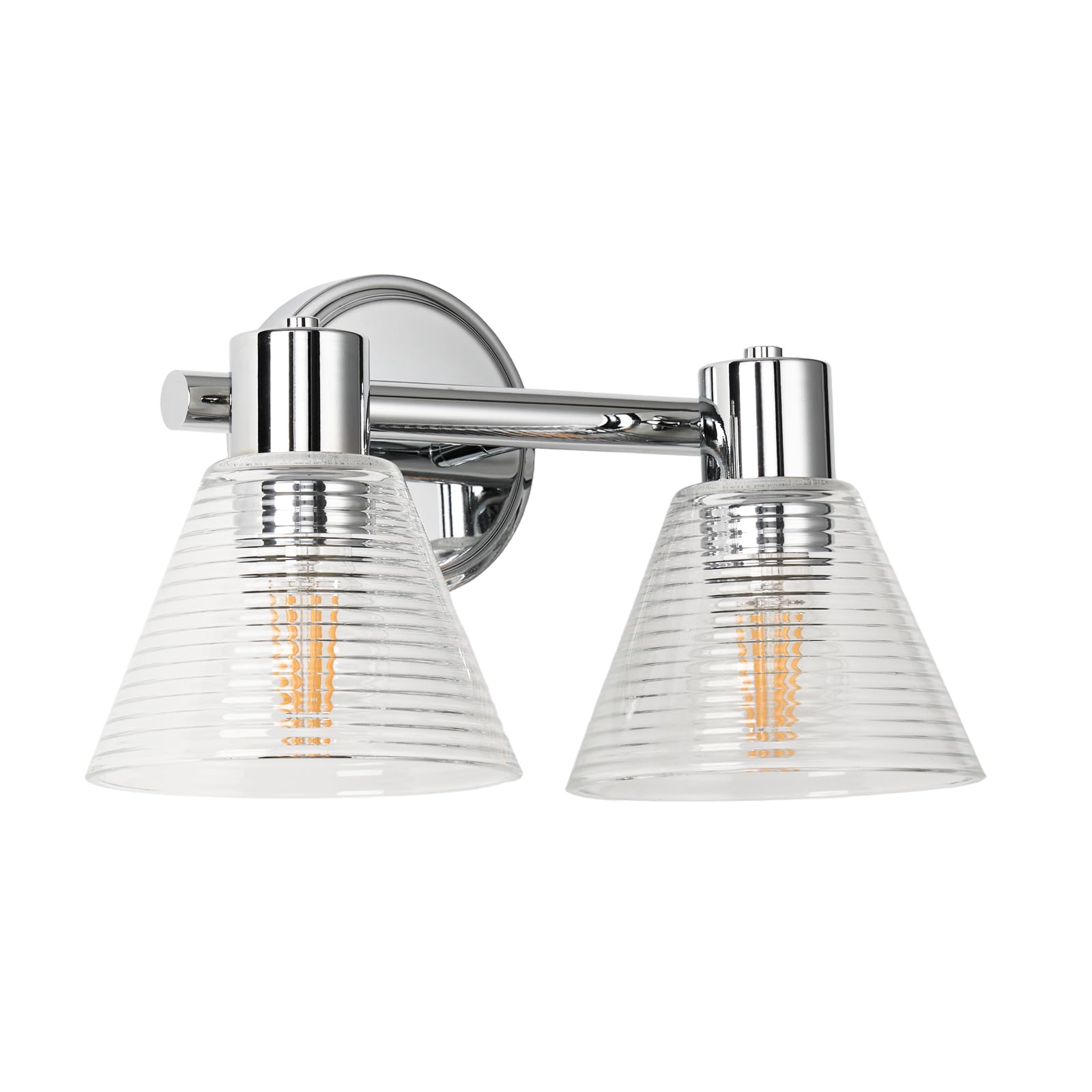 Photo 1 of ALAISLYC Chrome Bathroom Light Fixtures 2 Lights Bathroom Lighting fixtures Over Mirror Vanity Lights for Living Room,Bedroom,Restroom,Hallway