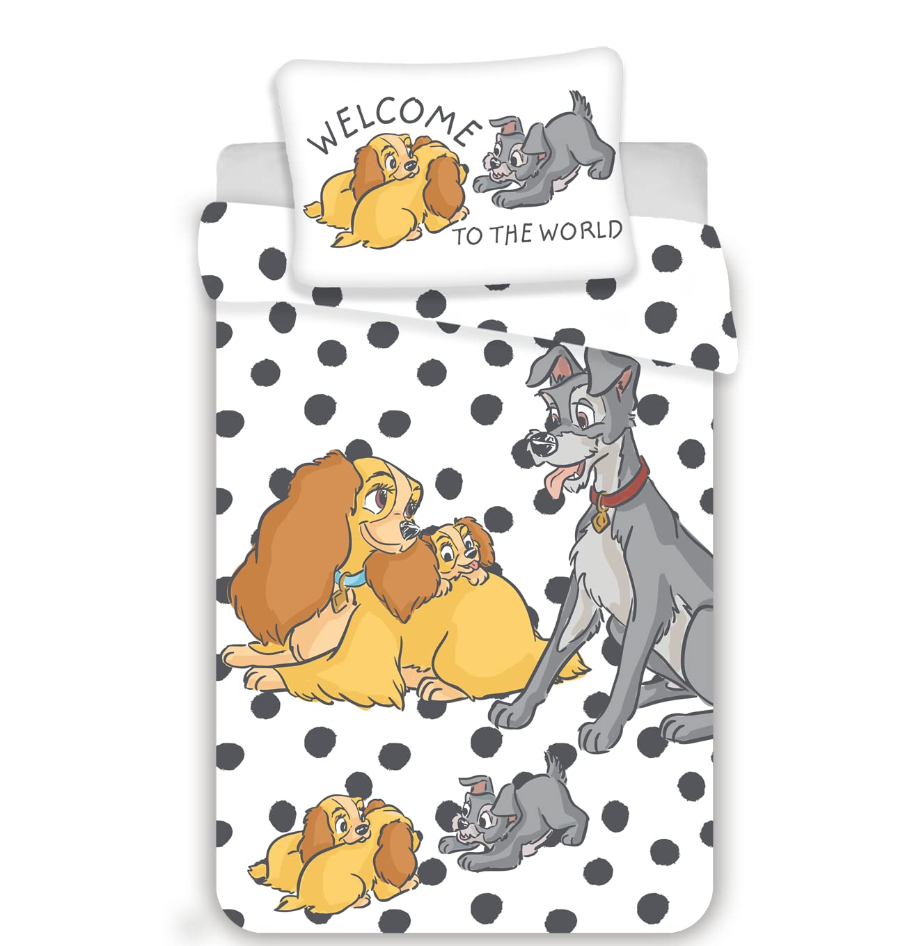 Disney Baby Lady and the Tramp Junior Toddler Duvet Cover Set