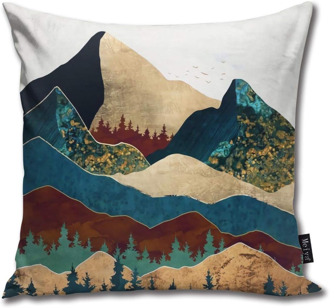 ghfghgfghnf Customize Funny Throw Pillow Cover 18 x 18 Inch Square Bijar Kurdish Northwest Persian Rug Pillow Cover for Sofa Bedroom Car Decor