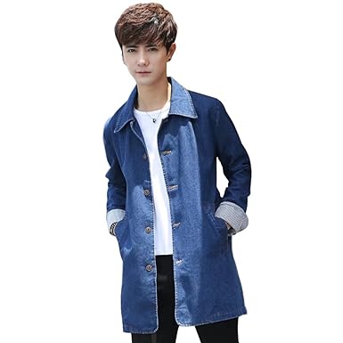 Amazon Happyjp コート メンズ デニムコートプリングコート ステン