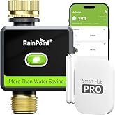 RAINPOINT WiFi Water Hose Timer with Brass Inlet&amp;Outlet, Smart Sprinkler Timer for Watering with Gateway, WiFi Watering System for Garden, Automatic Irrigation System for Lawns and Yard