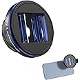 NEEWER PRO 1.55x Anamorphic Phone Lens with Blue Flare, 17mm Lens Clamp and 72mm Lens Filter Adapter Ring, Compatible with iPhone Samsung, Cinematic Wide Screen and Pro Video Effects, LS-43 PRO