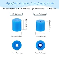 OLYCRAFT 16pcs 3D Printer Heatbed Parts Silicone