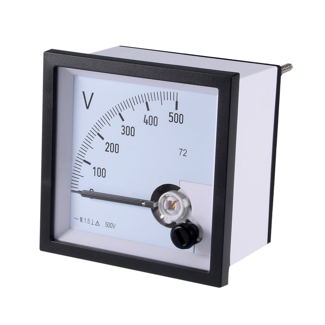 sourcingmap AC 0-500V Analog Panel Voltage Gauge Volt Meter 72 1.5% Error Margin
