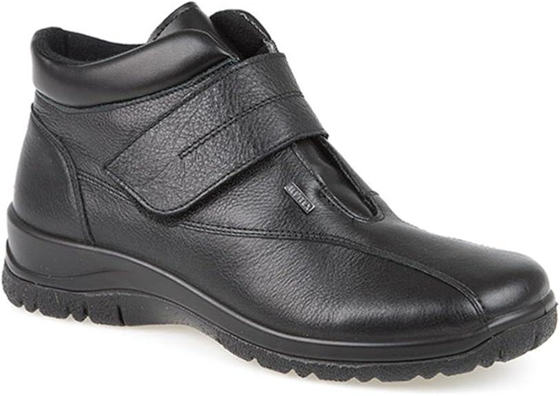 Pavers Wider Fit Water Resistant Leather Ankle Boot 301 078 Black