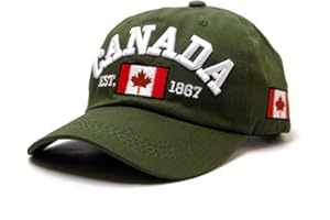 Canada Baseball Cap for Men Women Canada Day Embroidered Maple Leaf Flag Hat Adjustable Baseball Cap