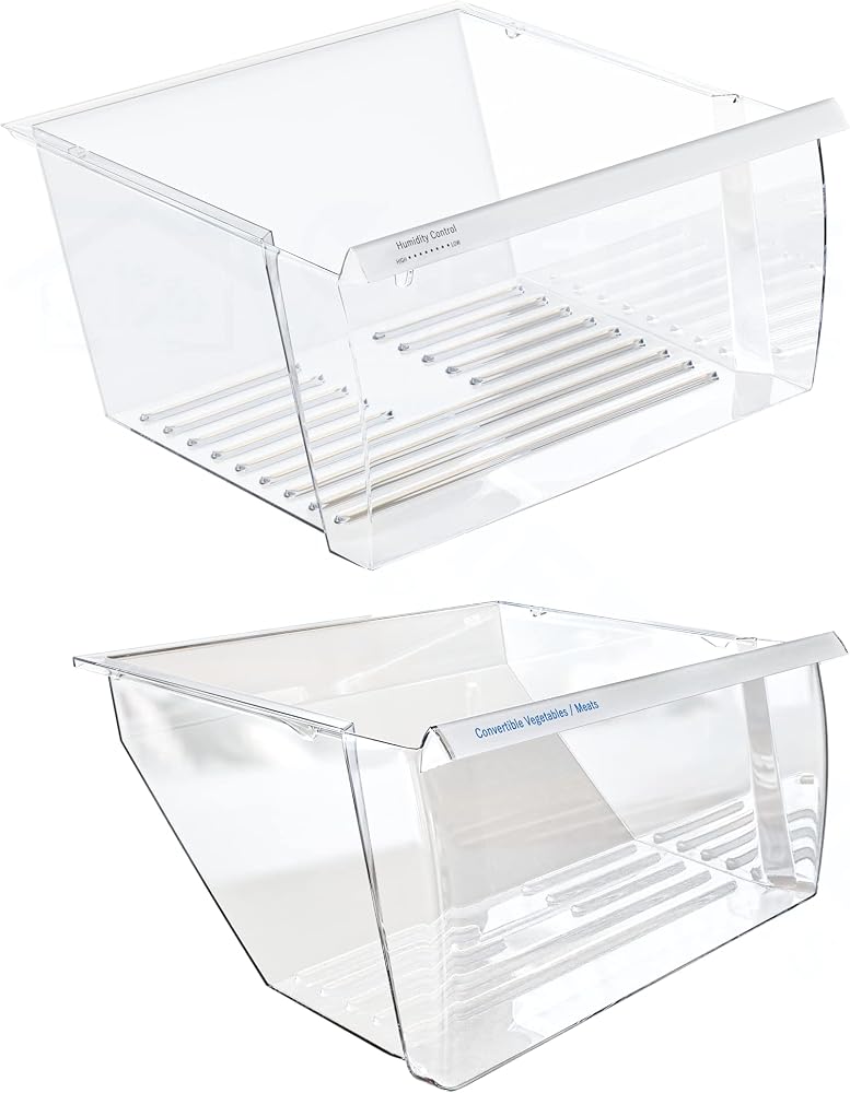Upgraded Lifetime Appliance 2188656 (Upper) & 2188664 Crisper Bin (Lower) Compatible with Whirlpool Refrigerator - WP2188656,