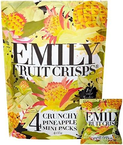 Emily Fruit Crisps Crunchy Pineapple 15g x - 4 per pack (0.13lbs)