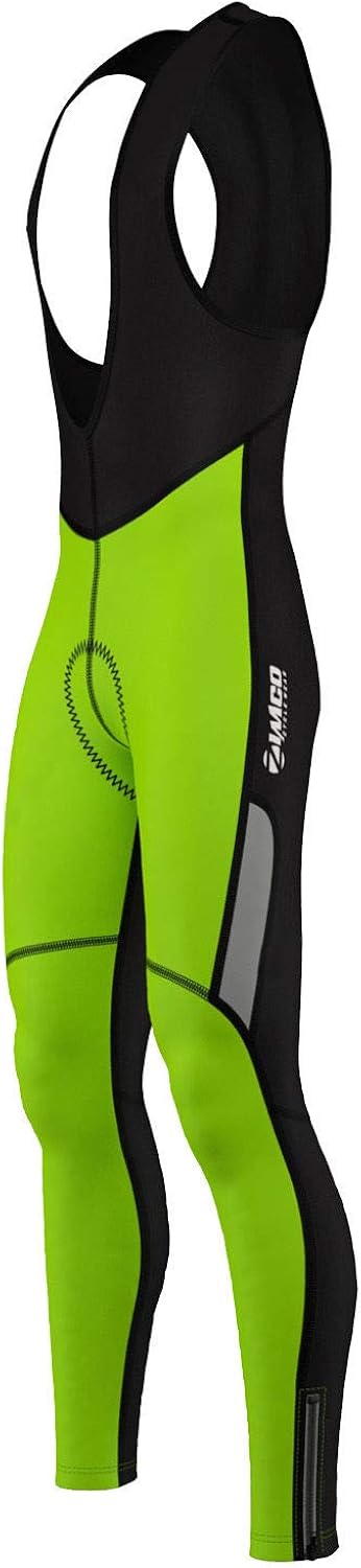 Zimco Men Cycling Bib Tight Windproof Thermal Bicycle Bib Pant Padded: Clothing