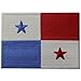 Panama Flag Embroidered Emblem Panamanian Iron On Sew On National Patch