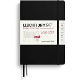 LEUCHTTURM1917 - Academic Week Planner Medium Hardcover A5, 18-month, July 2026 - December 2027, English, Black