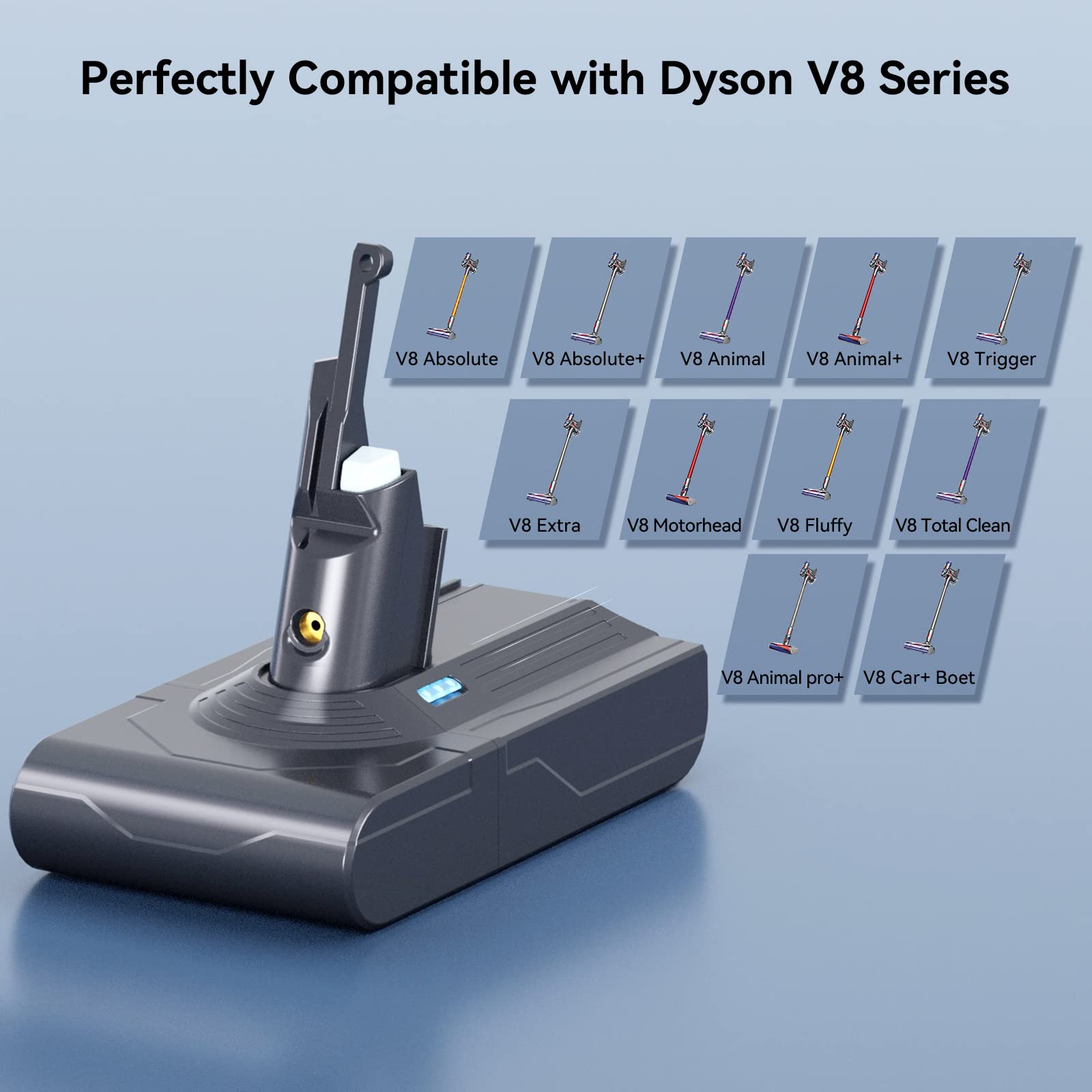 Battery Replacement for Dyson V8