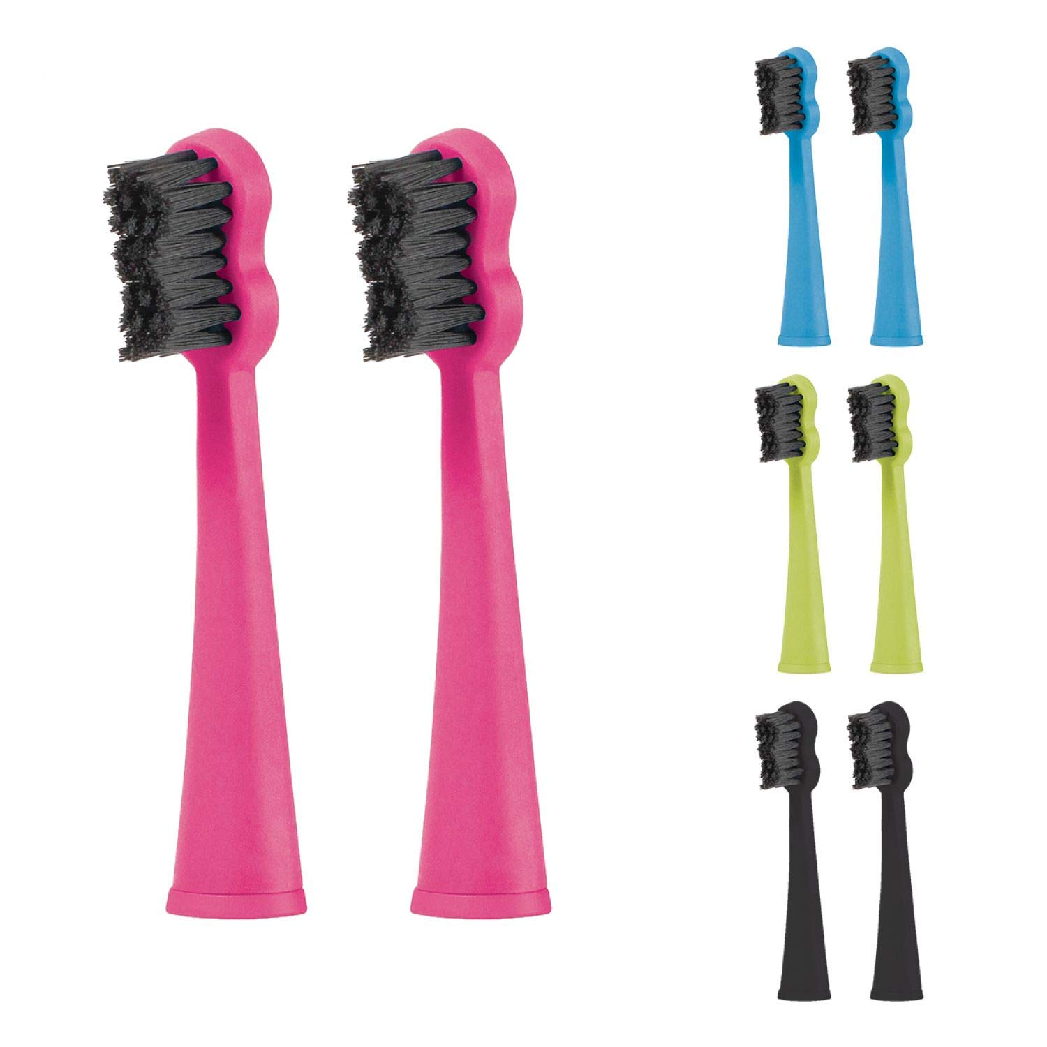 megasmile Sonic II Replacement Brush Head Pink 2 Pack