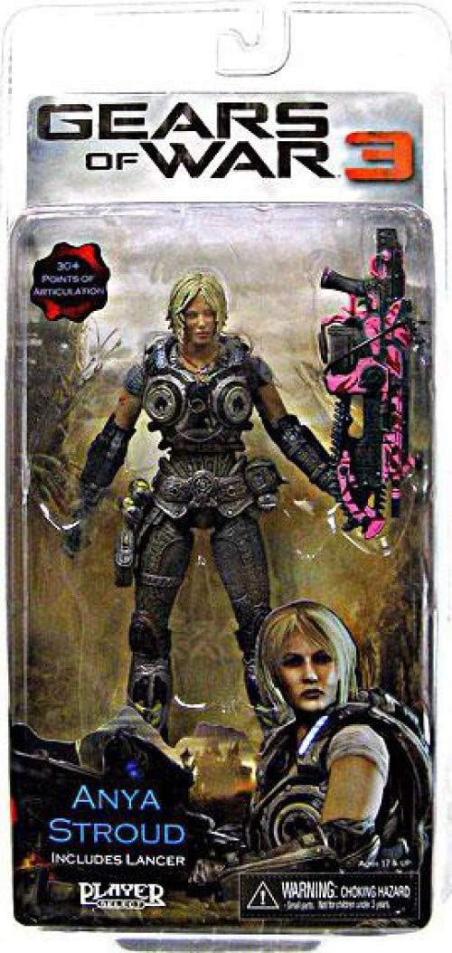 NECA Gears of War 3 Series 1 VARIANT Action Figure Anya Stroud PINK Lancer by NECA