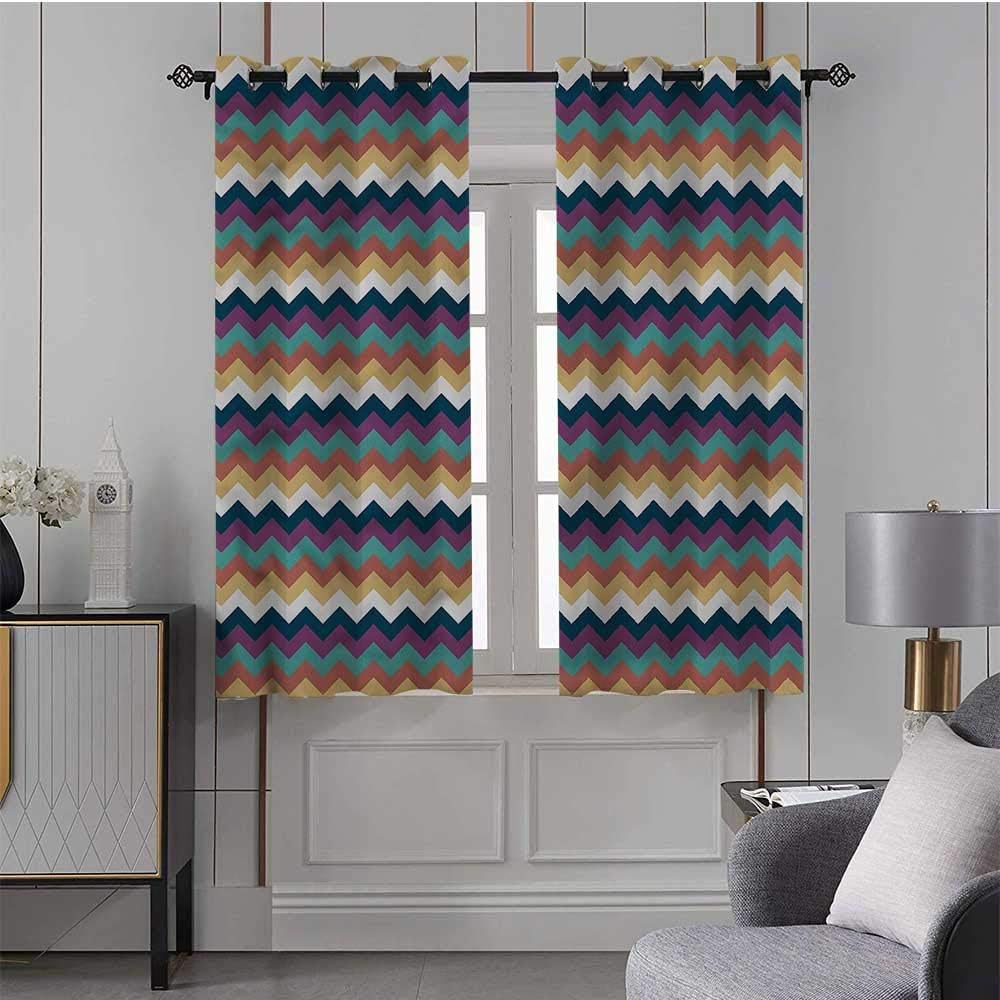 Amazon.com: SINXY&CASE Curtains Chevron,Thermal Insulated Grommet