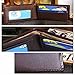 Sannysis Men Bifold Business PU Leather Wallet ID Credit Card Holder Purse (Brown)