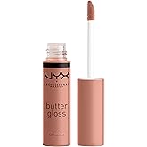 NYX PROFESSIONAL MAKEUP Butter Gloss, Non-Sticky Lip Gloss - Madeleine (Mid-Tone Nude)