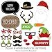 Big Dot of Happiness Holiday Party - Christmas Photo Booth Props Kit 20 Count