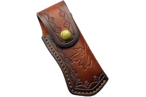 Fold Knife Scabbard Tool Flashlight Belt Loop Case Holder Leather Sheath Pocket Camp Outdoor Carry Equipment